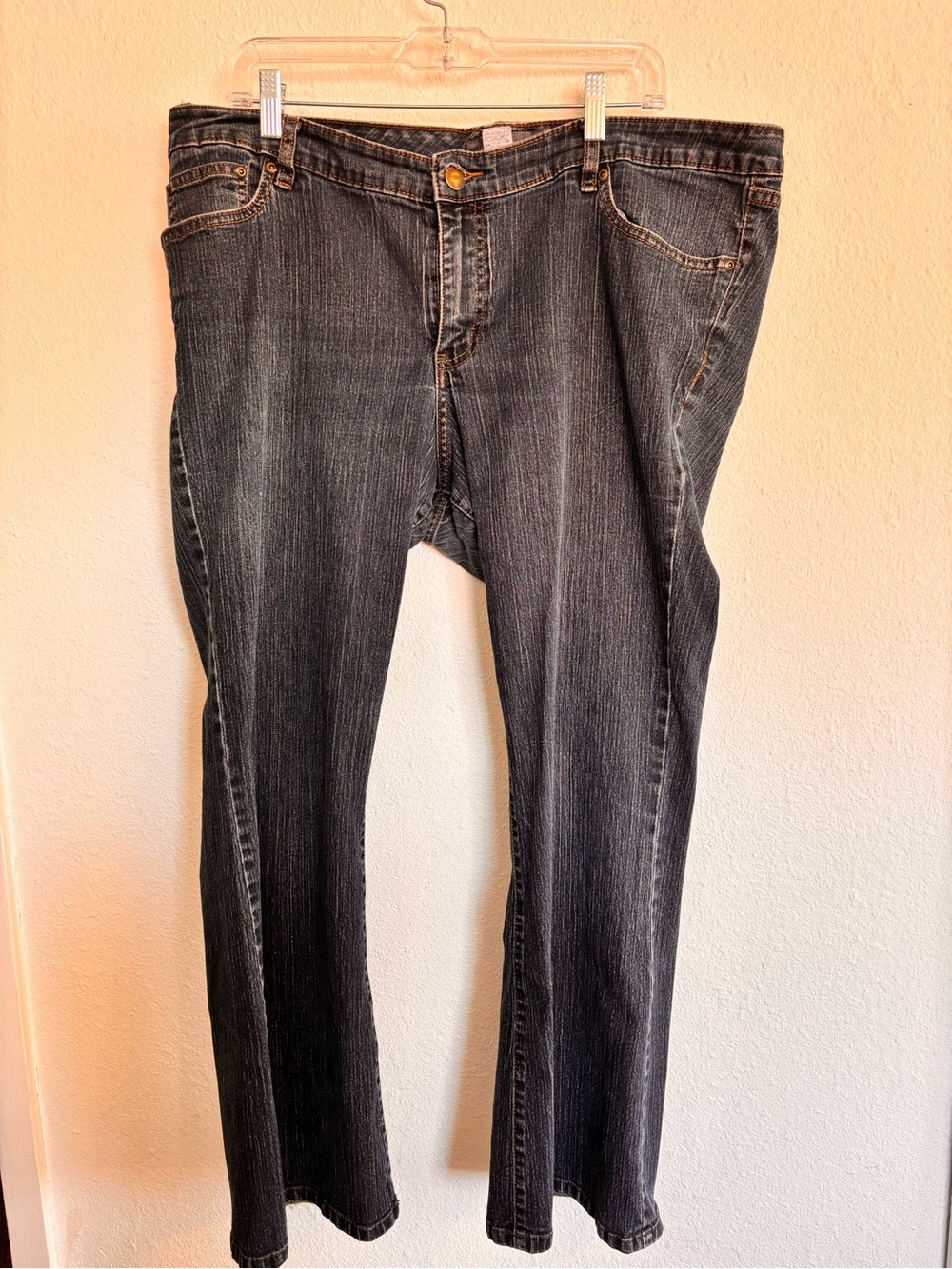 Venezia Dark Wash Stretch Jeans Plus Size Straight Leg Denim